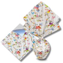 Envelope coelho pintor branco (30x30 cm.) c/ 25 un.