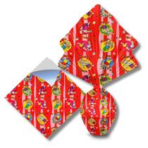 Envelope coelho pintor vermelho (25x25 cm.) c/ 25 un.