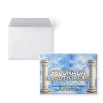 Envelope Colado Coluna da Casa de Deus - 100 Unidades