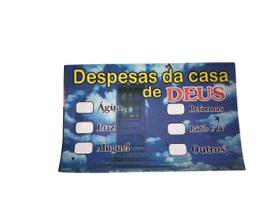 Envelope Colado Despesas da Casa de Deus 100 Unidades Envelope Colado Despesas da Casa de Deus 100 Unidades