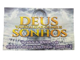 Envelope Colado Deus Realiza Sonhos - 100 Unidades - Papel Offset 70g