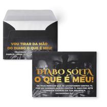 Envelope Colado Diabo Solta o Que É Meu - 100 Unidades