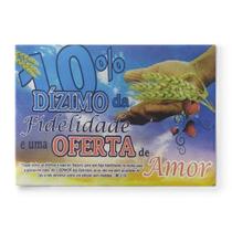 Envelope Colado Dízimo da Fidelidade e Oferta de Amor - 100 Unidades