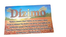 Envelope Colado Dízimo Malaquias 3:8-11 - 100 Unidades de Papel Offset