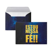 Envelope Colado Estou Nessa Fé - 100 Unidades