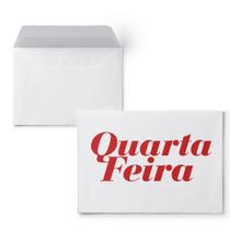 Envelope Colado Quarta-Feira - 100 Unidades de Papel Offset 70g