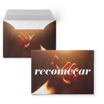 Envelope Colado Recomeçar - 100 Unidades de Papel Offset 70g