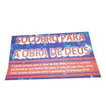 Envelope Colado Socorro para a Obra de Deus 100 Unidades Envelope Colado Socorro para a Obra de Deus 100 Unidades