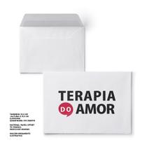 Envelope Colado Terapia do Amor 100 Unidades de Papel Offset