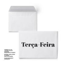 Envelope Colado Terça-Feira - 100 Unidades
