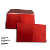 Envelope Colado Vermelho - 100 Unidades