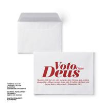 Envelope Colado Voto com Deus Neutro 100 Unidades