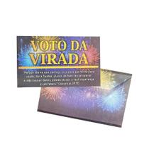 Envelope Colado Voto da Virada - 100 Unidades de Papel Offset 70g