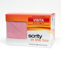 Envelope Color Plus Rosa Claro 72x108mm - caixa com 100 unidades - Scrity Envelope Color Plus Rosa Claro 72x108mm - caixa com 100 unidades - Scrity