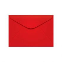Envelope Color Plus Vermelho 114x162mm blister com 10 unidades - Scrity