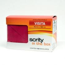 Envelope Color Plus Vermelho 72x108mm - caixa com 100 unidades - Scrity Envelope Color Plus Vermelho 72x108mm - caixa com 100 unidades - Scrity