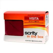 Envelope Color Plus Vinho 72x108mm 100und Scrity Envelope Color Plus Vinho 72x108mm 100und Scrity