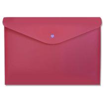 Envelope Com Botão A4 Full Color Pink Organização Dello