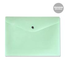 Envelope com Botão A4 Serena Verde Pastel Dello
