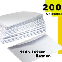 Envelope comercial branco com 200 unidades, lisa, cartas, tradicioanal, scrity