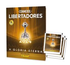 Envelope Conmebol Libertadores 2024 Panini, 10 Envelopes = 50 Cromos + Album Capa Dura
