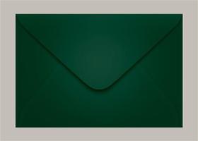 Envelope Convite 235x160 Verde Escuro Brasil