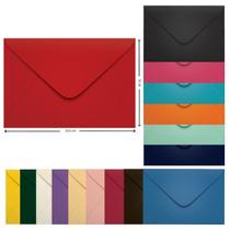 Envelope Convite Colorido 16 x 23,5 cm Scrity 100 Unidades
