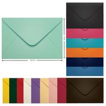 Envelope Convite Colorido 16 x 23,5 cm Scrity 100 Unidades