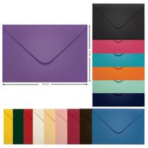 Envelope Convite Colorido 16 x 23,5 cm Scrity 100 Unidades