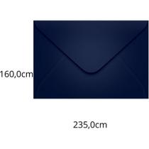 Envelope Convite Colorido 160X235 Azul Marinho Porto S80G Pacote com 100