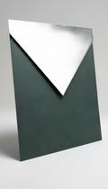 Envelope Convite Verde 16x22cm 180g Bico Vertical