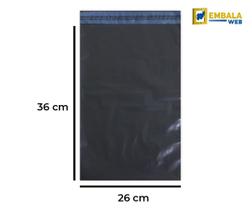 Envelope de segurança 26x36 cinza para e-commerce r0,23 / un