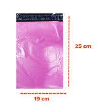 Envelope de Segurança envio Correios 19x25 Rosa kit 10