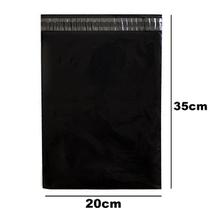 Envelope de Segurança plástico 20x35 Preto Correios 100pcs
