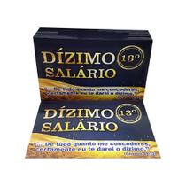 Envelope Dízimo Décimo Terceiro Colado - 100 Unidades