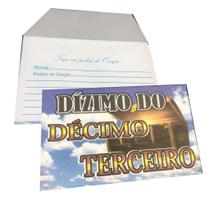 Envelope Dízimo do Décimo Terceiro Colado - 100 Unidades