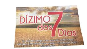 Envelope Dízimo dos 7 Dias Colado - 100 Unidades de Papel Offset