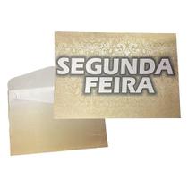 Envelope Dourado Colado para Segunda-feira - 100 Unidades