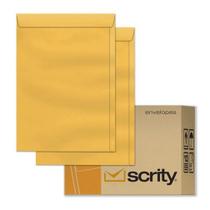 Envelope Kraft Amarelo Ouro A4 229x324 80g Scrity Cx 250 Un