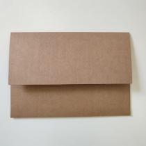 Envelope Kraft Rústico para Convite 24x17cm Papel 180g Luxo 50 Unidades