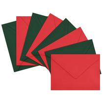 Envelope LIKAJON A7 Vermelho Verde Escuro 13x18 cm, pacote com 200 Envelope LIKAJON A7 Vermelho Verde Escuro 13x18 cm, pacote com 200