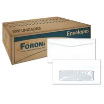 Envelope Oficio Janela 11 X 22 Cm 75 g Foroni 1000 Unidades