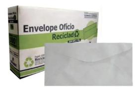 Envelope ofício reciclado 114x229mm 100un Envelope ofício reciclado 114x229mm 100un