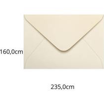 Envelope para Convite Colorido 160X235MM Creme Marfim 80G - Pacote com 100 Unidades