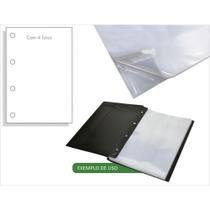 Envelope Plastico A4 4FUROS 0,12MM MED.230X310MM