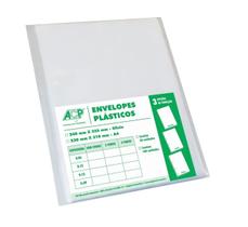 Envelope Plastico A4 4furos Medio 0,10mm C/100