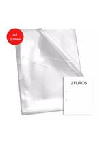 Envelope Plástico Acp A4 2 Furos 0,06mm C/1000