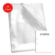 Envelope Plástico Acp A4 2 Furos 0,06Mm C/1000