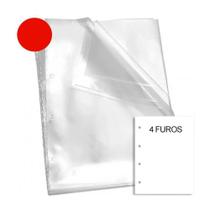 Envelope Plástico Acp A4 4 Furos 0,12Mm 500 Unidades