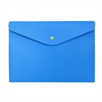 Envelope plástico com botão A4 Full Color Azul 0014.C - Dello Envelope plástico com botão A4 Full Color Azul 0014.C - Dello